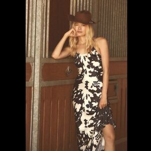 Anthropologie Conditions Apply Elva Slip Midi Dress